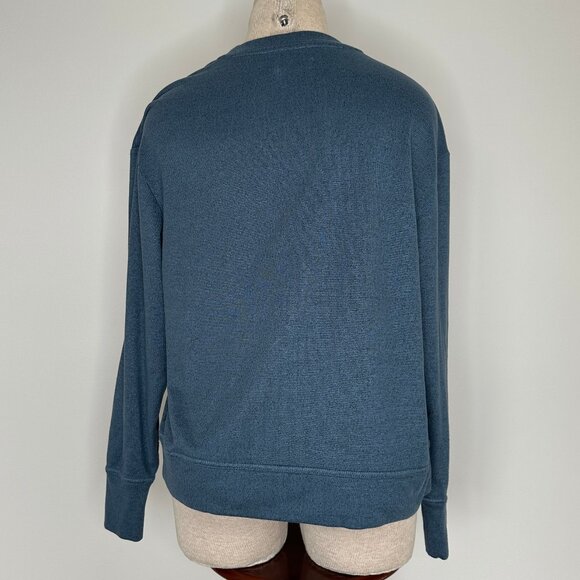 UGG Women's Sweatshirt Soft Blue Crew Neck Size Medium - Picture 2 of 6